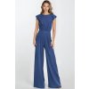 Overal z rayonu s palazzo nohavicemi  KM42 (Barva Modrá, Velikost S)