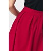 Rozevlátá midi sukně SP74 (Barva Červená, Velikost XS)