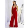 Czerwony kombinezon z szerokimi nogawkami Fantastic (Velikost ONE SIZE, Barva Červená)
