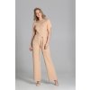 Overal s carmen výstřihem (Velikost XS, Barva Béžová)