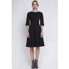 Elegantní šaty s rozšířenou spodní části SUK122 (Velikost S, Barva Černá)