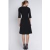 Elegantní šaty s rozšířenou spodní části SUK122 (Velikost S, Barva Černá)