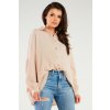Dámský oversize košile M264 (Velikost ONE SIZE, Barva Béžová)