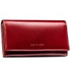 Velká kožená dámská peněženka s RFID systémem (Barva Červená)
