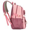 polyesterový školní batoh s nastavitelnými popruhy (Barva Růžová)