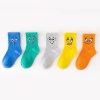 Sada 5 párů dětských ponožek s legračními obličeji (Barva (varianta) Funny Face, Velikost XL)