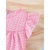 Letní bavlněný overal pro miminka (Barva (varianta) Růžová, Velikost 3-6M)