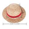 Slaměný klobouk Luffy – cosplay doplněk pro dospělé (Barva (varianta) B, Velikost 35cm)