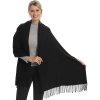 Dámský zimní šátek – jemný materiál, střapce, pashmina styl (Barva (varianta) 8)