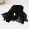 Hedvábný šátek na vlasy – jemný tanec, stylový doplněk (Barva (varianta) Black 1)