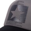 Baseballová čepice s hvězdou – prodyšná nastavitelná (Barva (varianta) Šedá, Velikost Nastavitelná)