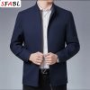 Luxusní pánské sako na zip – business styl (Barva (varianta) Černá, Velikost 3XL)