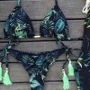 Dámské push-up bikiny – dvoudílné plavky s výstřihem (Barva (varianta) MK06, Velikost S)