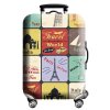 Ochranný elastický obal na kufr s motivem světové mapy (Barva (varianta) H549, Velikost S)