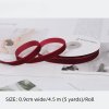 Sametová stuha – vínová, pro DIY balení dárků a dekorace (Barva (varianta) 1.6cm wine red single-sided flocking belt 4.5 m/Roll)
