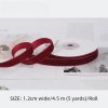 Sametová stuha – vínová, pro DIY balení dárků a dekorace (Barva (varianta) 1.6cm wine red single-sided flocking belt 4.5 m/Roll)