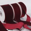 Sametová stuha – vínová, pro DIY balení dárků a dekorace (Barva (varianta) 1.6cm wine red single-sided flocking belt 4.5 m/Roll)