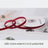 Sametová stuha – vínová, pro DIY balení dárků a dekorace (Barva (varianta) 1.6cm wine red single-sided flocking belt 4.5 m/Roll)