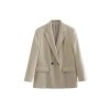 Dámské oversize sako – dvouřadé, volný střih, vintage styl (Barva (varianta) Viz, Velikost M)