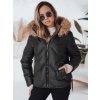 Dámská bunda zimní COLDLIKE prošívaná s kapucí  TY5001 (Velikost S, Barva Černá)