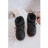 Dětské Zimní Boty S Hřejivým Kožíškem  Nastira (Velikost 30, Barva Černá)
