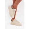 Dámské sneakersy na platformě Big Star SS274246 (Velikost 38, Barva Béžová)