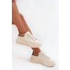 Dámské sneakersy na platformě Big Star SS274246 (Velikost 38, Barva Béžová)