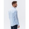 Pánská košile s dlouhým rukávem - K609 (Velikost L, Barva Světle modrá)