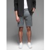 Pánské SLIM FIT krátké šortky ze strukturovaného úpletu - V2 OM-SRCS-0166 (Velikost S, Barva Černá)