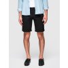 Klasické pánské chino šortky s ohrnutou nohavicí - V9 OM-SRCS-0197 (Velikost S, Barva Černá)
