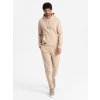 Men's BASIC tracksuit set kangaroo sweatshirt + joggers -  V2 Z85 (Velikost M, Barva Olivová)