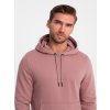 Men's BASIC tracksuit set kangaroo sweatshirt + joggers -  V2 Z85 (Velikost M, Barva Olivová)