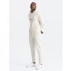 Men's BASIC tracksuit set kangaroo sweatshirt + joggers -  V2 Z85 (Velikost 2XL, Barva Olivová)