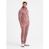 Men's BASIC tracksuit set kangaroo sweatshirt + joggers -  V2 Z85 (Velikost M, Barva Olivová)