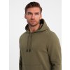 Men's BASIC tracksuit set kangaroo sweatshirt + joggers -  V2 Z85 (Velikost M, Barva Olivová)
