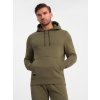 Men's BASIC tracksuit set kangaroo sweatshirt + joggers -  V2 Z85 (Velikost 2XL, Barva Olivová)