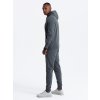Men's BASIC tracksuit set kangaroo sweatshirt + joggers -  V2 Z85 (Velikost M, Barva Olivová)