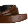 pánský opasek s automatickou přezkou (Velikost 105, Barva Hnědá)
