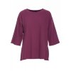 Žebrovaný úpletový top B301 (Velikost S, Barva Fialová)