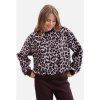 Úpletová mikina s potiskem B303 (Velikost S/M, Barva Leopardí)