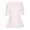 Úpletový peplum top B305 (Velikost S, Barva Vínová)