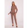 Overal s peplum střihem M878 (Velikost S, Barva Béžová)