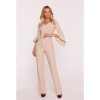 Overal s volánovými rukávy S416 (Velikost S, Barva Béžová)