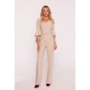 Overal s volánovými rukávy S416 (Velikost S, Barva Béžová)