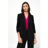 Dámské sako bez zapínání Z58 (Barva Černá, Velikost S)