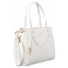 Klasická dámská kabelka z ekologické kůže (Barva Bílá)