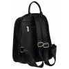 Velký, módní dámský batoh z ekologické kůže (Barva Černá)