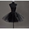 Krátká tylová spodnička s více vrstvami pro koktejlové či svatební šaty (Barva Černá)