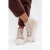 Dámské tenisky Na platformě LEE 50253002.35E ISLA WOMEN MID (Velikost 38, Barva Béžová)