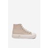 Dámské tenisky Na platformě LEE 50253002.35E ISLA WOMEN MID (Velikost 38, Barva Béžová)